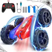 Remote Control Car, Double-Sided 360 ° Flipping Rotating RC Car, RC Stunt Car wi