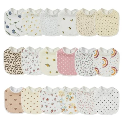 Cotton Gause Baby Bibs Solid Color Infant Bib Newborn Burp Cloths Bandana Scarf