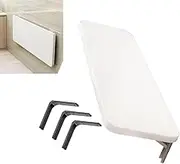 MTSDM Folding Wall Desk, Space-Efficient Collapsible Workbench, Fold Down Wall Mounted Laundry Table Dining Floating Desk for Small Spaces Office Computer Home Kitchen (White 80x30cm/31.5"×11.8")