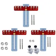 Adjustable Locator Drill Template Guide Drilling Dowelling Guide