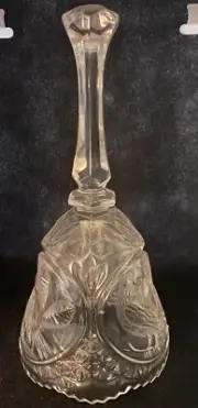 Vintage German Hofbauer 'The Byrdes' Collection Cut Lead Crystal Bird Bell