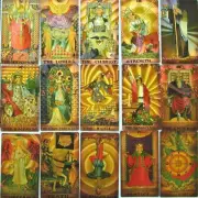 3"x5" Borderless PVC Plastic Waterproof Tarot Deck Tarot Guidebook Gift Box