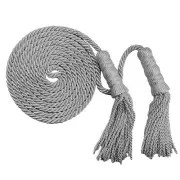 108 Inch Silver Braided Tassel Flag Cord for Indoor Flagpole Display