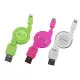 a+plus USB To iPhone5 / iPad 4 / iPad mini Lightning 伸縮捲線