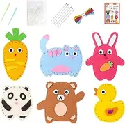 Easy Sewing Kit - Fun Sewing Kit Doll Making Supplies | Kid's Sewing Kit, Handcraft Stuffed Animal Dolls Sewing, Learn to Sew for Beginner Kids