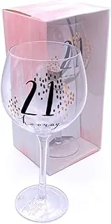 21st Birthday Luxury Gin Glass Gift Boxed