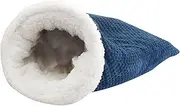 Sitian Cat Sleeping Bag Soft Cat Shelter Dog Snuggle Sack Soft Plush Large Cat Sack Self Warm Cat Bed for Winter Cosy Cat Bed Cave 360° Wrap Comfortable Pet Snuggle Sack for Cats up to 6kg