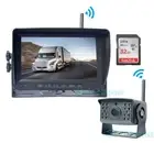 HD 1080P Digital Wireless Reversing Camera + 7" Car DVR Monitor for RV Bus 32GB