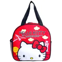 在飛比找PChome24h購物優惠-Hello Kitty 尼龍手提保冷便當袋 (紅大臉款)