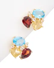Rina Limor Vermeil 4.69 ct. tw. Gemstone Earrings