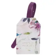 Premiun Vegan Leather Inspirational Scripture Luggage Tag for Women: Strength &