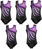 [WRITWAA] 5pcs Gymnastics Leotards Decorative Gymnastics Leotard Gymnastics Body Clothing Comfortable Clothes Leotard for Gymnastics Ballet Leotard Children Dancing Gymnastics Leotard