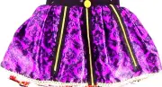 Ever After High Girls Skirt Reversible Halloween Costume Lace Lined Party Outfit