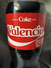Share a Coke with Valencia 2025 Personalized Gift Coca~Cola Bottle 20oz Val