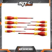 SP Tools 8Pcs VDE Insulated Electrical Screwdriver Set - Chrome Vanadium Steel