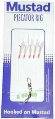 Mustad SPR5G #12 Piscator Bait Rig Lot Of 5