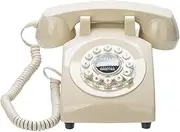 O Guestbook for Weddings Voice Mailbox Phone Birthday Pa ES Graduation Pa ES Baby Showers Built-in 12000Mah Battery with Light Funeral Guestbook Beige