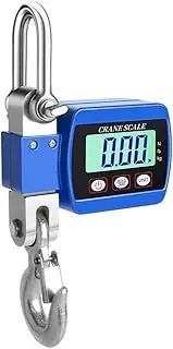 [Generic] LCD Digital Display Crance Scale 0.05-500kg Portable Industrial Electronic Heavy Duty Weight Hook Crane with Unit Change Function Blue