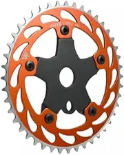 Helix Chainring w/Spider Sprocket 44T 1/8" 110mm BCD 5 Arm Hole Old School BMX, Orange, WFS3069-BO