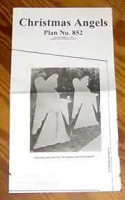 1999 U-BILD 49" Tall Christmas Angels Woodworking Plan No. 852 - UNCUT - NEW