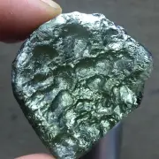 72.65Ct Genuine MOLDAVITE Czech Republic Certificate of Authenticity