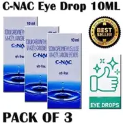 C-NAC Eye Drops, N-Acetyl-Carnosine Eye Drops- 10 ml Pack Of 3.