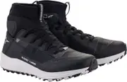 Alpinestars Speedforce Motorcycle Shoes, black-white, Size 46 for Men Black White