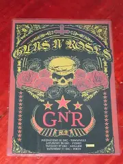 GUNS N ROSES - 2010 AUSTRALIAN TOUR - LAMINATED TOUR POSTER