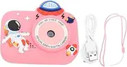 Digital Camera, HD Digital Camera Toy with 2 Inch IPS Screen 1080P Filter Effect Cute Astronuat Design Portable Travel Camera for Photography (Pink)
