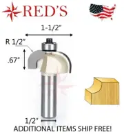 Tideway Carbide PRO LC07021608 1/2" Radius COVE Bit 1/2" shank router bit
