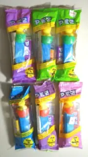 Pez Easter Chick in Egg all six shell variations - 4.9 patent - mint in bags!