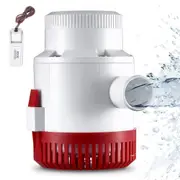 VEVOR Bilge Pump, 3000GPH Automatic Submersible Boat Bilge Water Pump with Float Switch, 40 mm Outlet Diameter, Small Boat Bilge Pump, Marine Electric