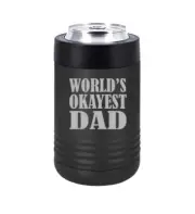 Can Bottle Cooler Insulated Drink Holder World's Okayest Dad