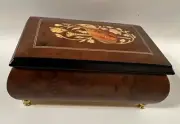 Vintage MYFLOWER Italian Classic Wood Jewelry Music Box O sole mio