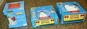 DEBBIE MUMM ONEIDA Sakura MUMM'S THE WORD 4 Highball Glasses Snowman Plates