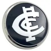 Fan Emblems AFL Carlton Blues 3D Chrome Car Badge - 10378-022A