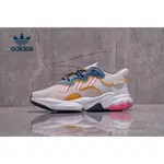 愛迪達 ADIDAS OZWEEGO三葉草緩震復古休閒運動慢跑老爹鞋FZ1964米色藍色36-45