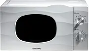[Daewoo] 20L, 700W Microwave |Auto Defrost Function |5 Power Settings | 35 Minute Timer Dial | Glass Turntable | - White Wave