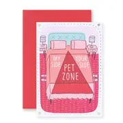 Hallmark Shoebox Valentine's Day Card - My Side, Pet Zone, Your Side