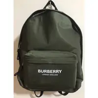 在飛比找蝦皮購物優惠-Burberry徽標尼龍後背包（綠）正品