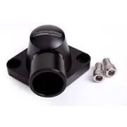 Aeroflow Billet Thermostat Housing - Black, AF64-2034BLK