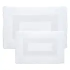 2pc Solid Bath Mat Set White - Yorkshire Home