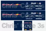 Code 3 Adhesive Vinyl Trailer Decal - Red Bull Formula 1 - 1/50 1/76 1/148