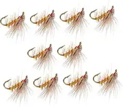 Generic 10pcs Bionic Trout Lures Fishing Lure Bass Fishing Kit Fishing Fishing Decoys Bass Lures Wet Surface Artificial Freshwater Lures Deer Hair