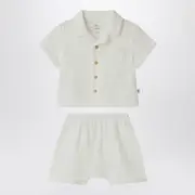 [Teddy & Minou] Two-piece set in milky white 3 M White