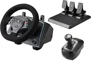 DOYO Gaming Racing Wheel with Pedals and Shifter, 900°/ 1080° Racing Wheel, Hall Effect Pedals, Vibration Feedback, Paddle Shifters, Steering Wheel for PC, Xbox One, Xbox Series X|S, PS3 and Switch
