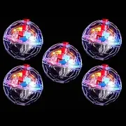 5PCS Light Up Cat Balls, Ghost Hunting Motion Cat Ball, LED Activated Cat Ball Interactive Toys, Pet Glowing Mini Running Exercise Ball Toys, for Animals Activity