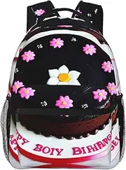 [CHRYSM] Backpack For Girls Boys Teens Schoolbag,Bookbag,Colored Crayon Circles Daypack For High School,College,Travel,Work