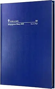 Collins Kingsgrove Day to Page 2023 Diary, Size A5, Blue