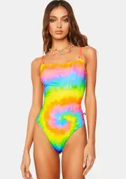 [Towers Swimwear] Painted Tie Dye One-Piece Swimsuit